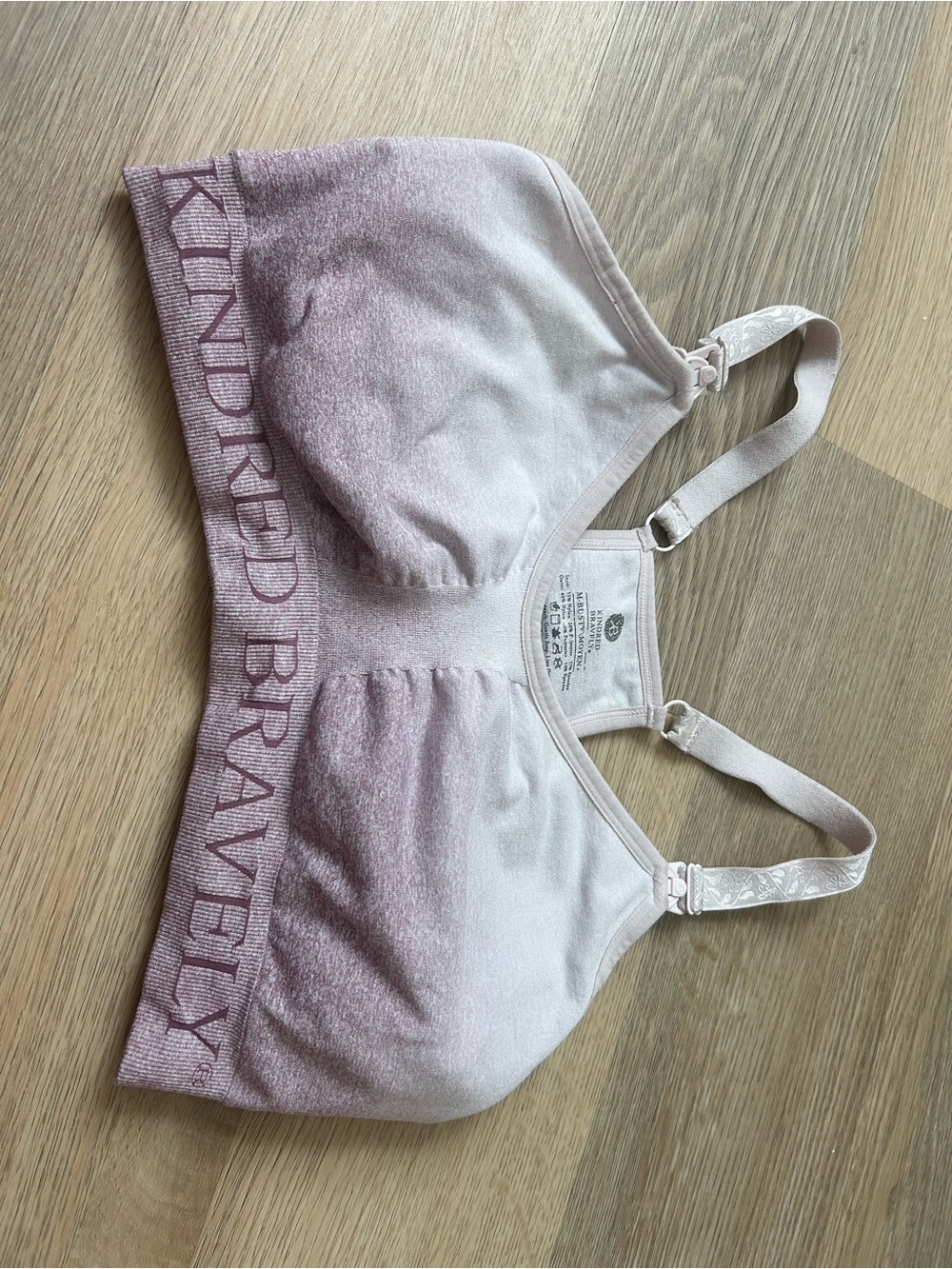 Kindred Bravely Sublime Hands-Free Pumping & Nursing Sports Bra in Ombre Purple